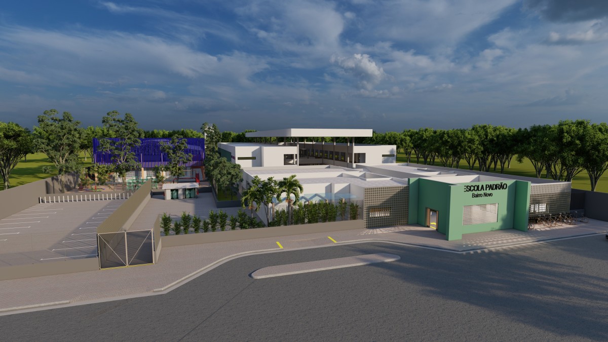 Escola no Bairro Novo terá capacidade para atender 540 alunos por turno