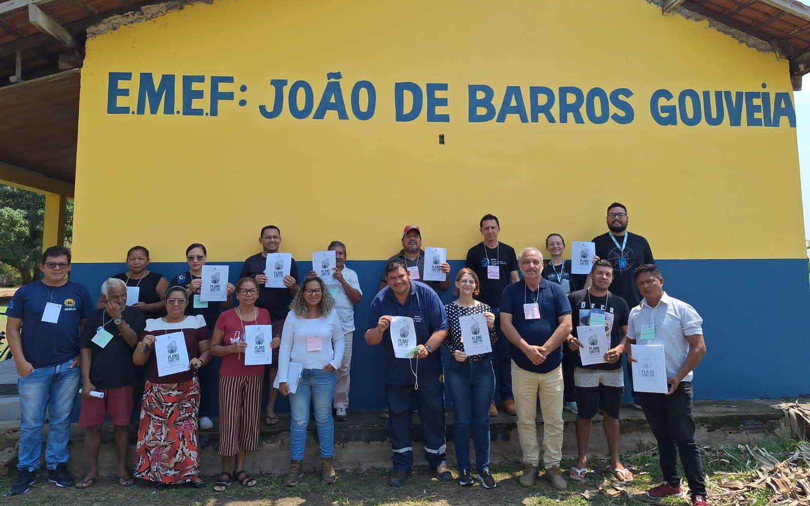 Participantes no distrito de Demarcação, no baixo Madeira